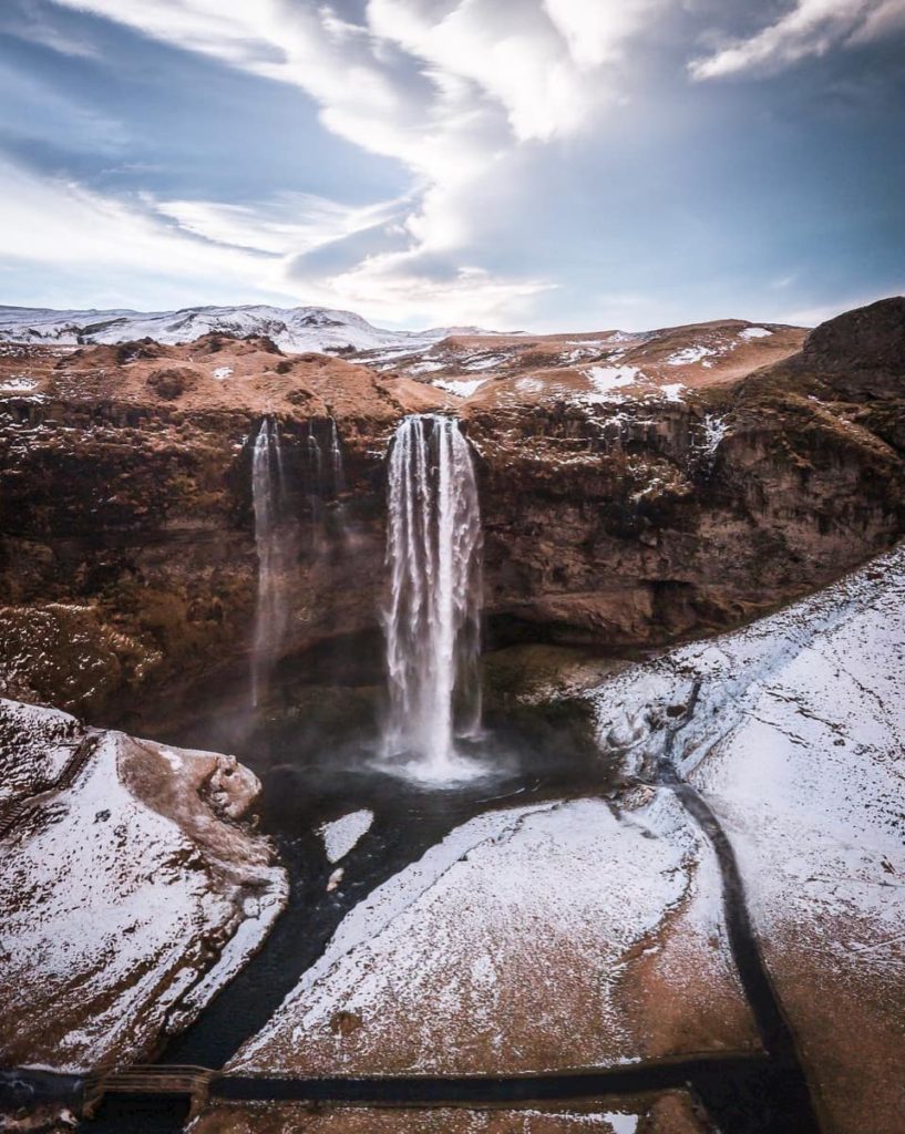 @ericfriese and Iceland waterfall