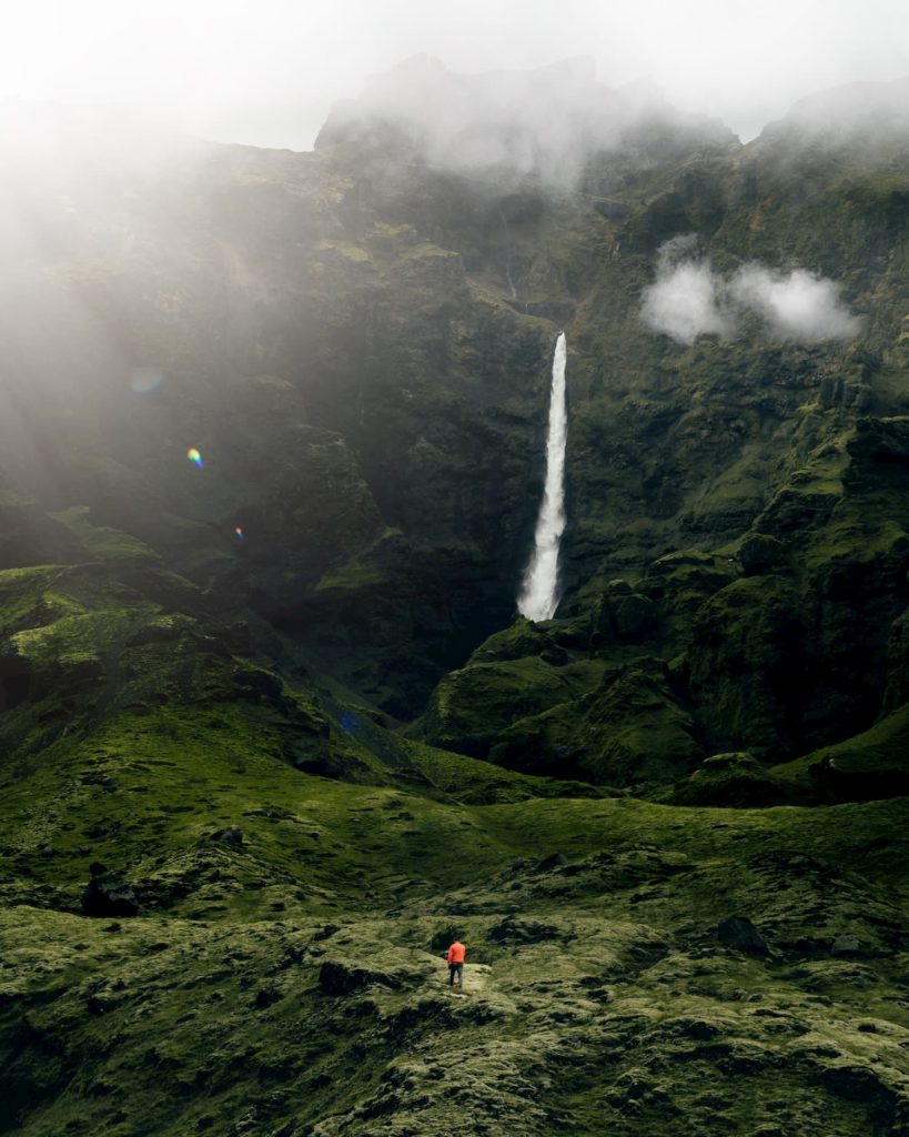 @michaeltheexplorer and Icelandic waterfall