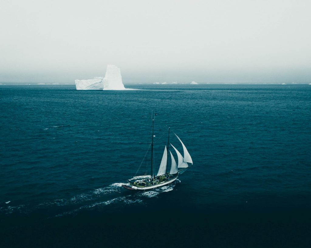 @alexcstro and Greenland boat aerial view