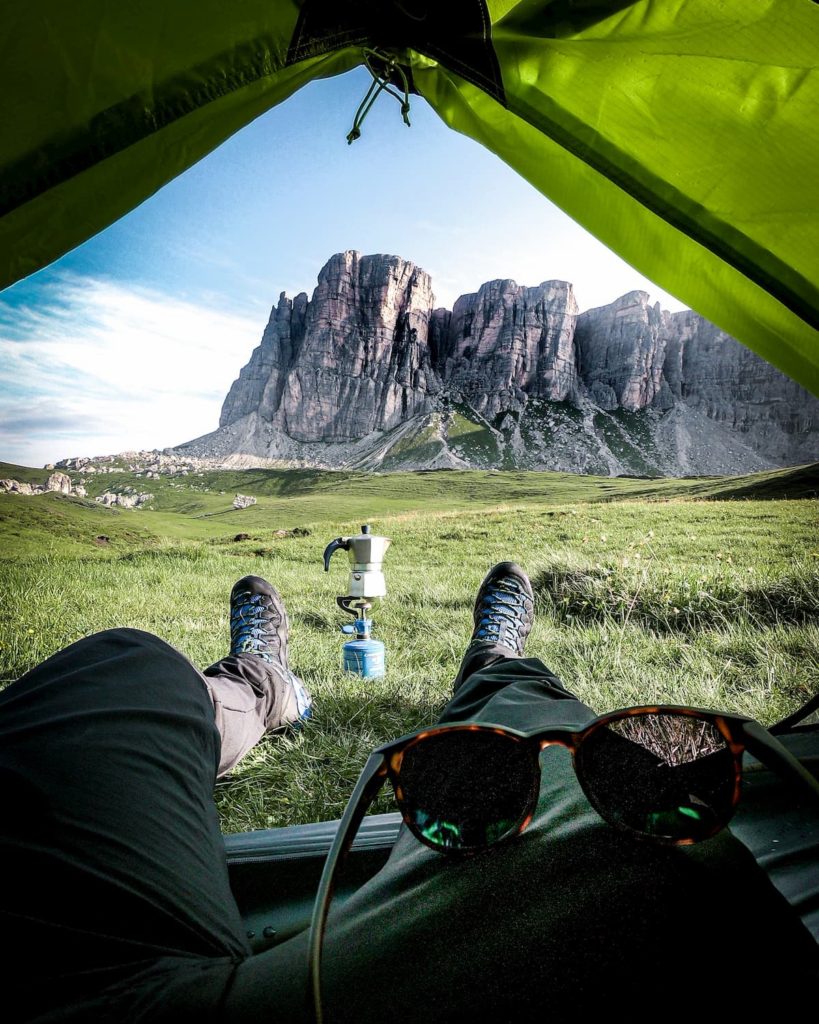 @luca_dellosbel and Dolomites camp