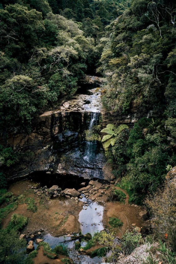 @_joshuayates and waterfall view, New Zealand