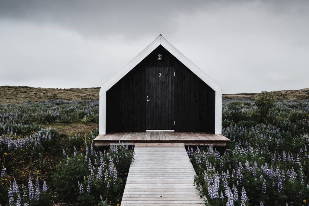 Tomas Derner and cabin view, Iceland