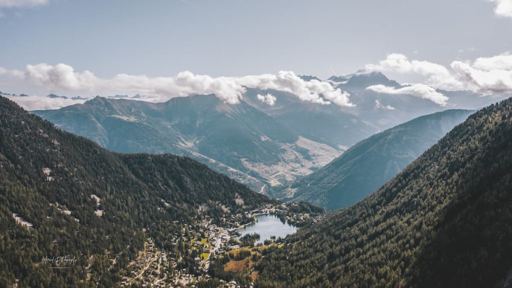 Champex, Valais, Switzerland, aerial__photography