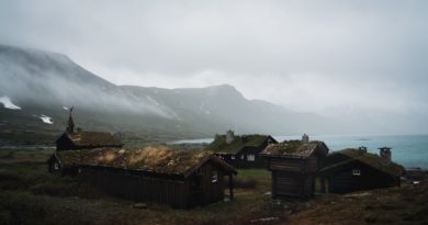 Moody Vikingvillage in Jotunheimen, Norway_@stian.van.der.meeren