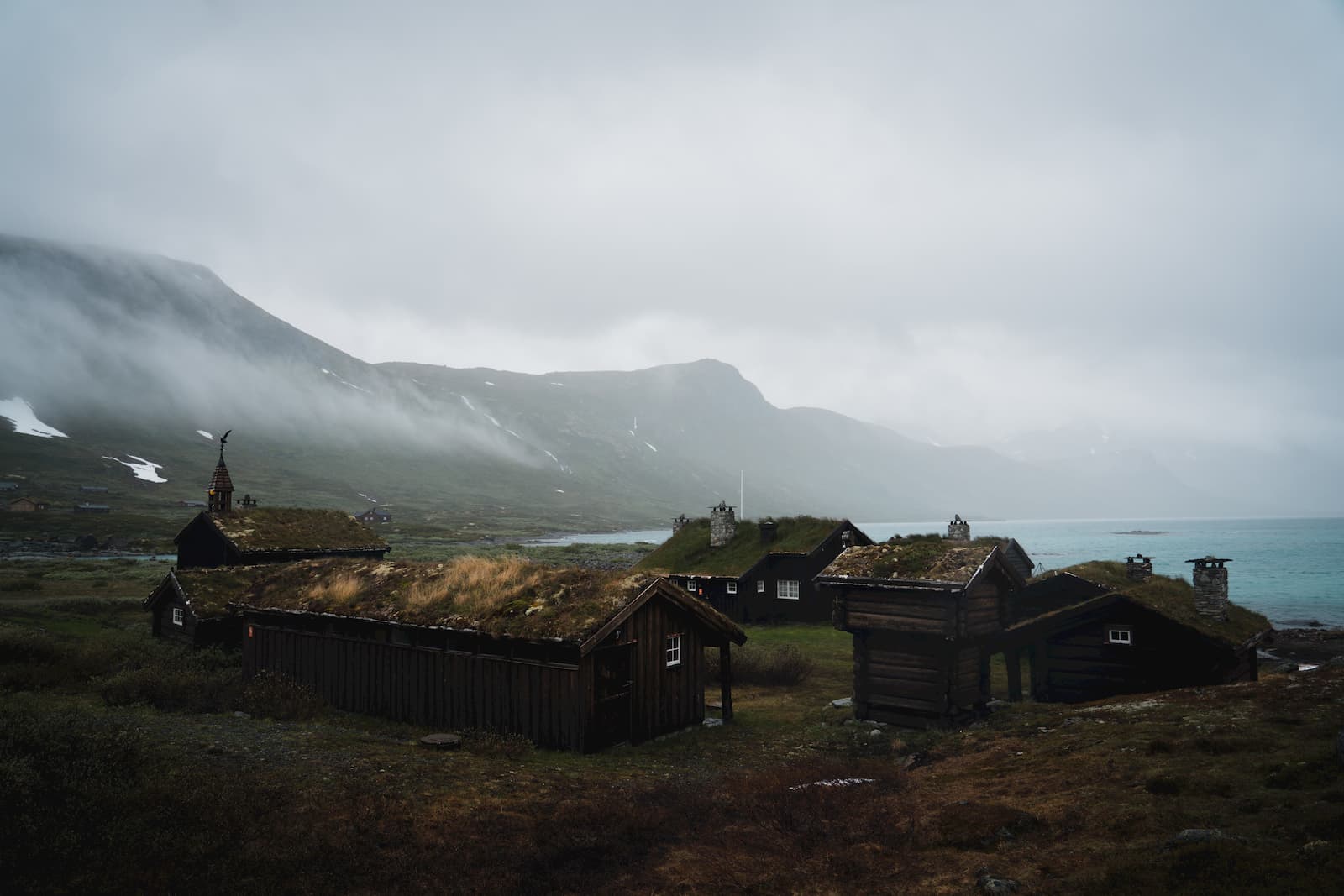 Moody Vikingvillage in Jotunheimen, Norway_@stian.van.der.meeren