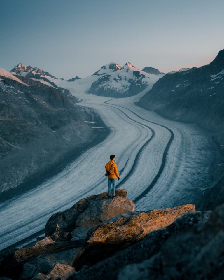 @long.explorer, Glacier, sunset