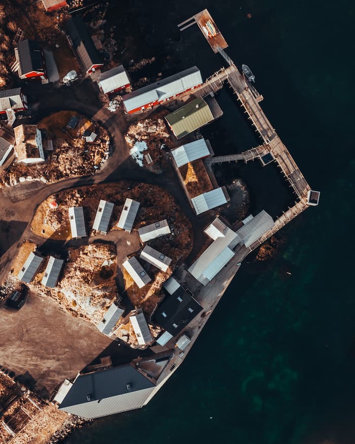 Hattvika Lodge_@hattvikalodge_aerial view